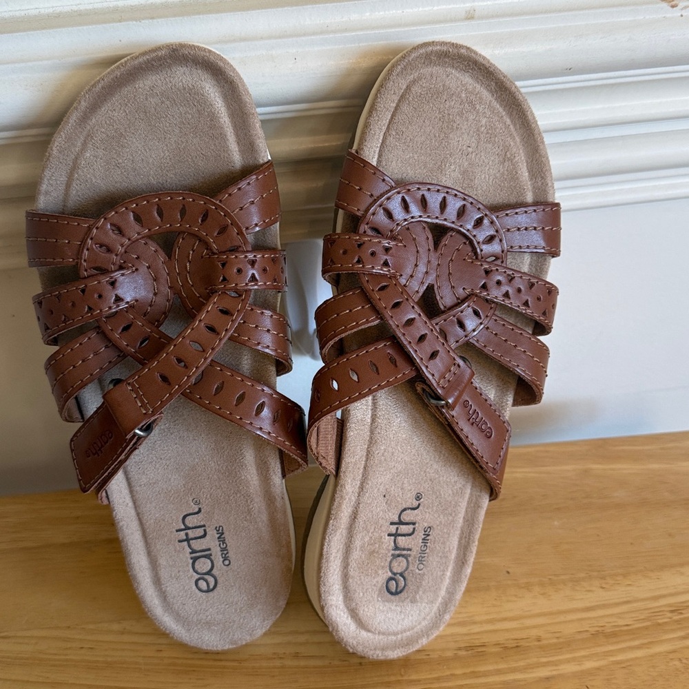 Earth Origins Sassoni Womens Sandals Size 7 Brown - Picture 9 of 16